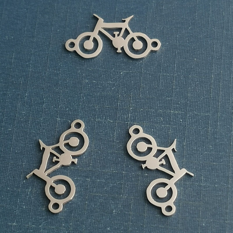 South Korea creative fashion bracelet women's single car titanium steel pendant bicycle necklace collarbone chain diy jewelry accessories