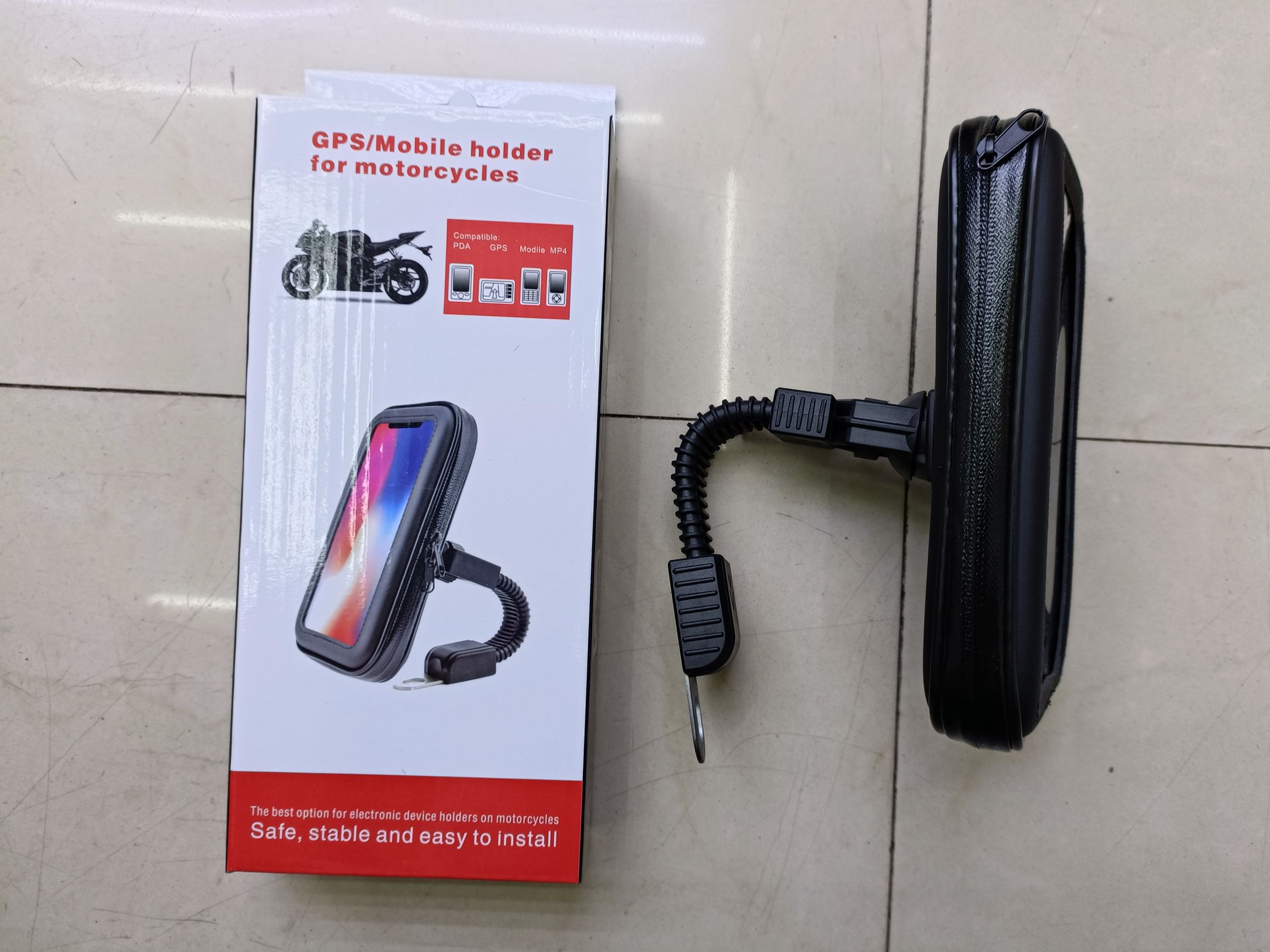 Motorcycle zipper waterproof bag Navigation bag