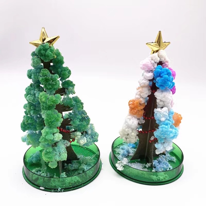 DIY science and education toys, fun exploration and observation of science experiments, magic Christmas tree, paper tree flowering decorative ornaments thumbnail