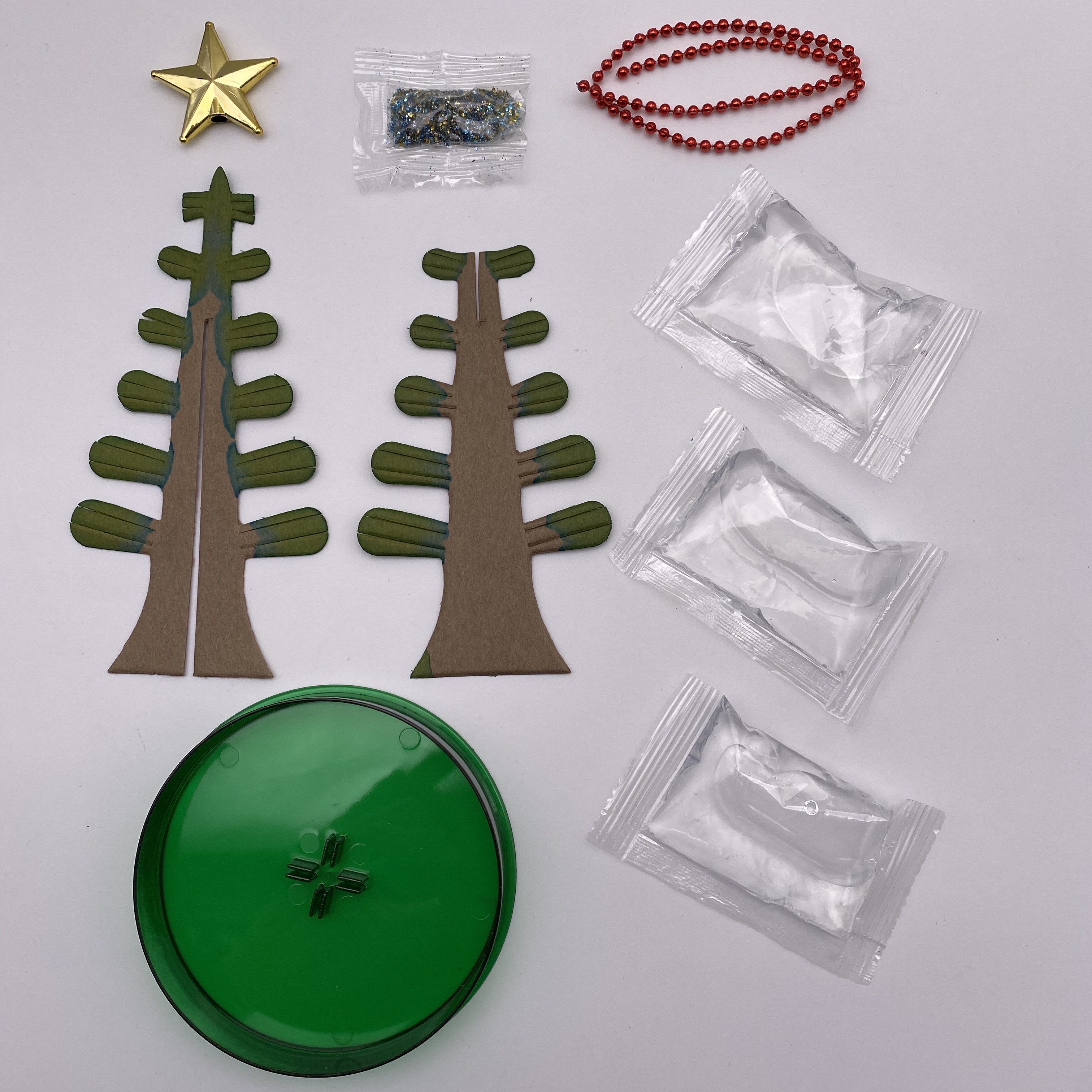 DIY科教玩具趣味探索观察科学小实验魔法圣诞树纸树开花装饰摆件详情图2