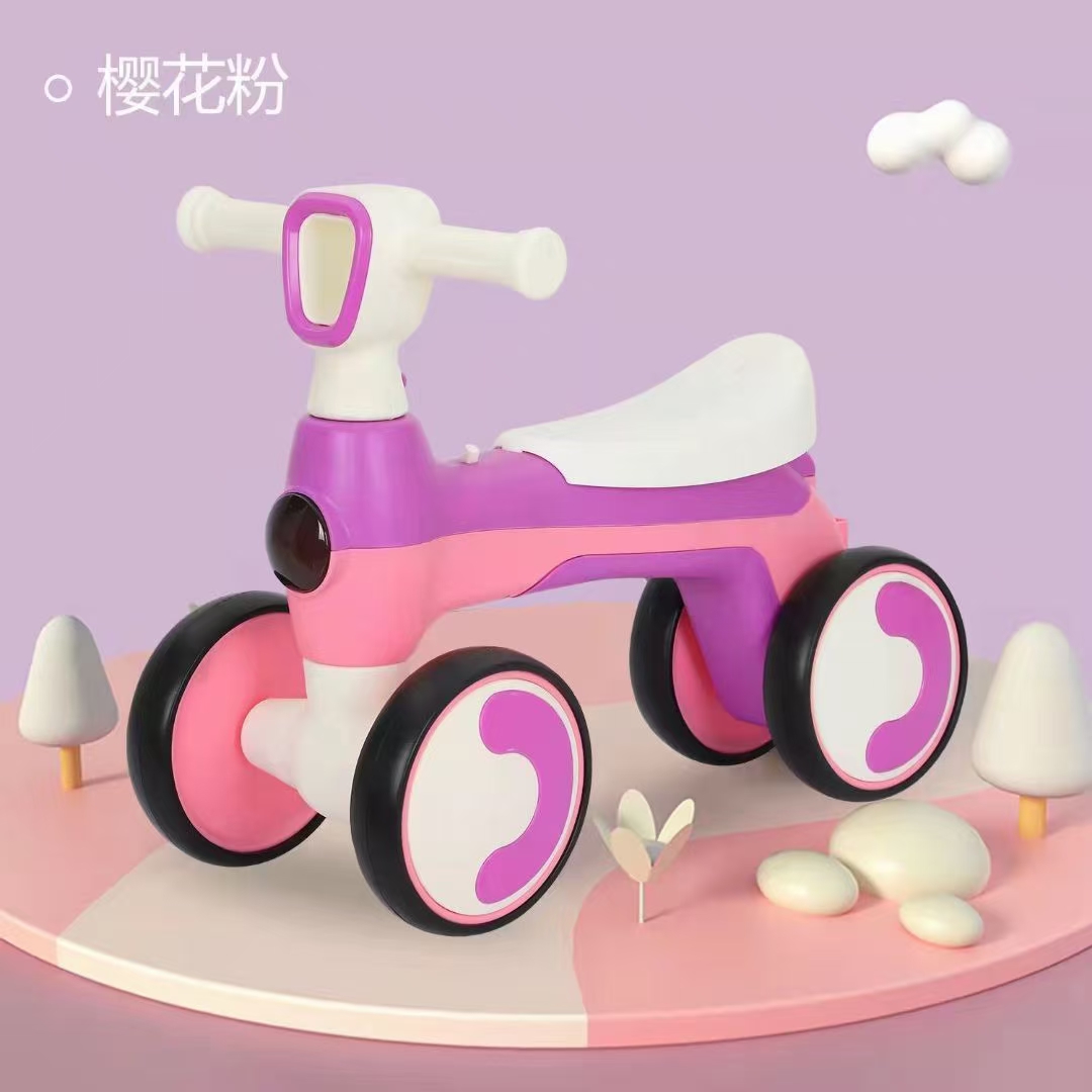 Children slide car twist car 1-3 yo-yo baby scooter toy music flash full figure