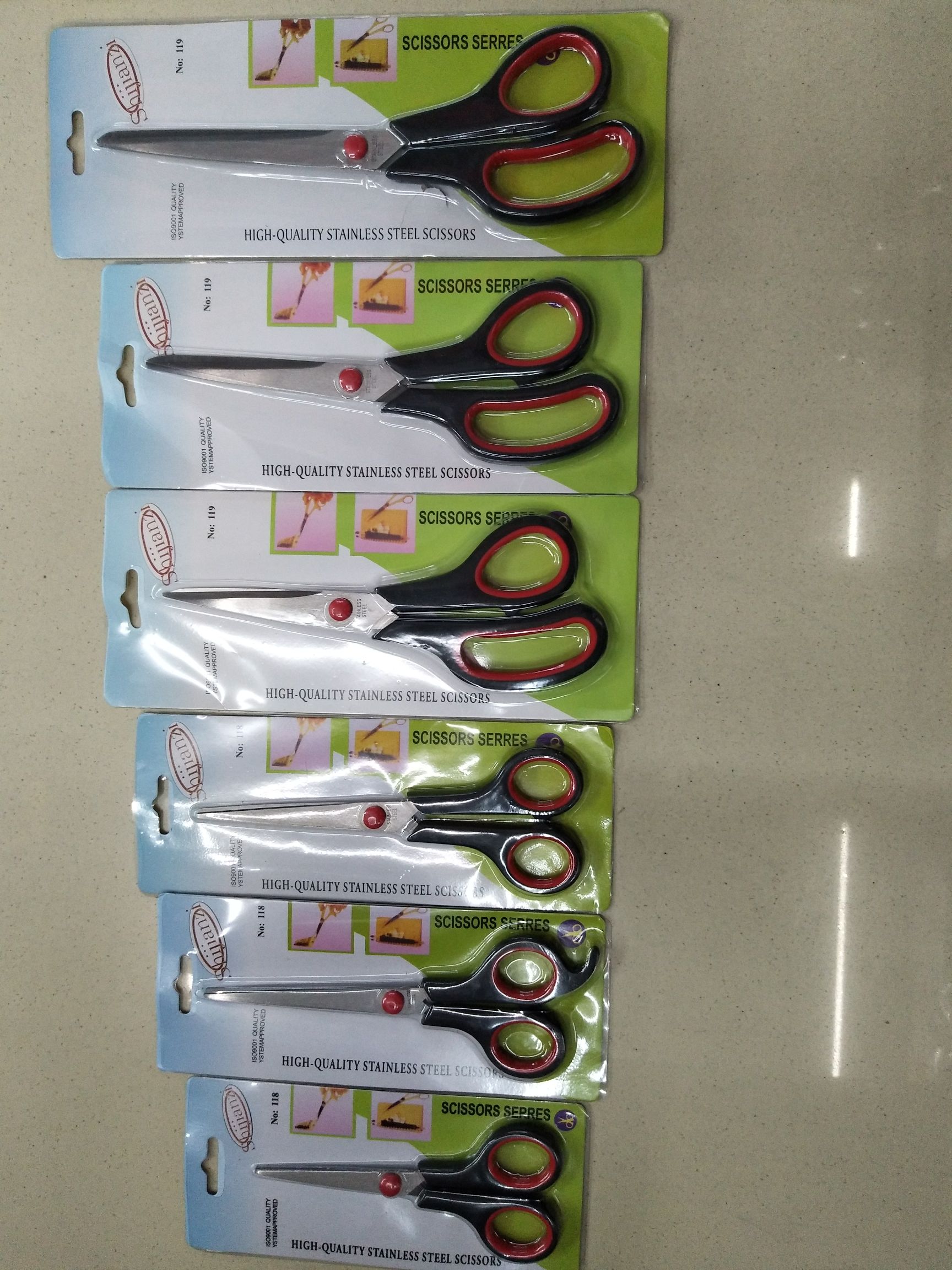 Scissors, scissors, office and educational scissors, stainless steel scissors, rubber and plastic scissors, stationery scissors, daily necessities scissors, knives and cutting tools Item Picture