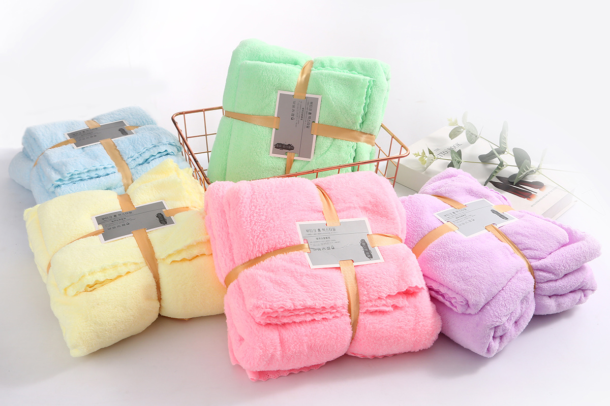 Manufacturers Direct Coral Velvet Cover Towel Towel Bath Towel