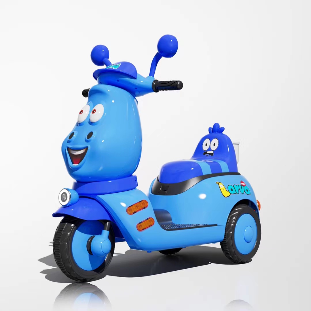 Children electric motorcycle, tricycle, boy and girl baby stroller, tram can be used as a baby toy car details Picture