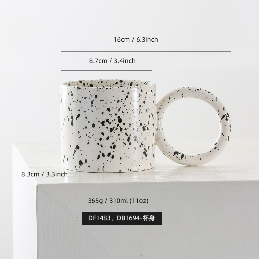 Ceramic Splash-Ink Cup Specification drawing
