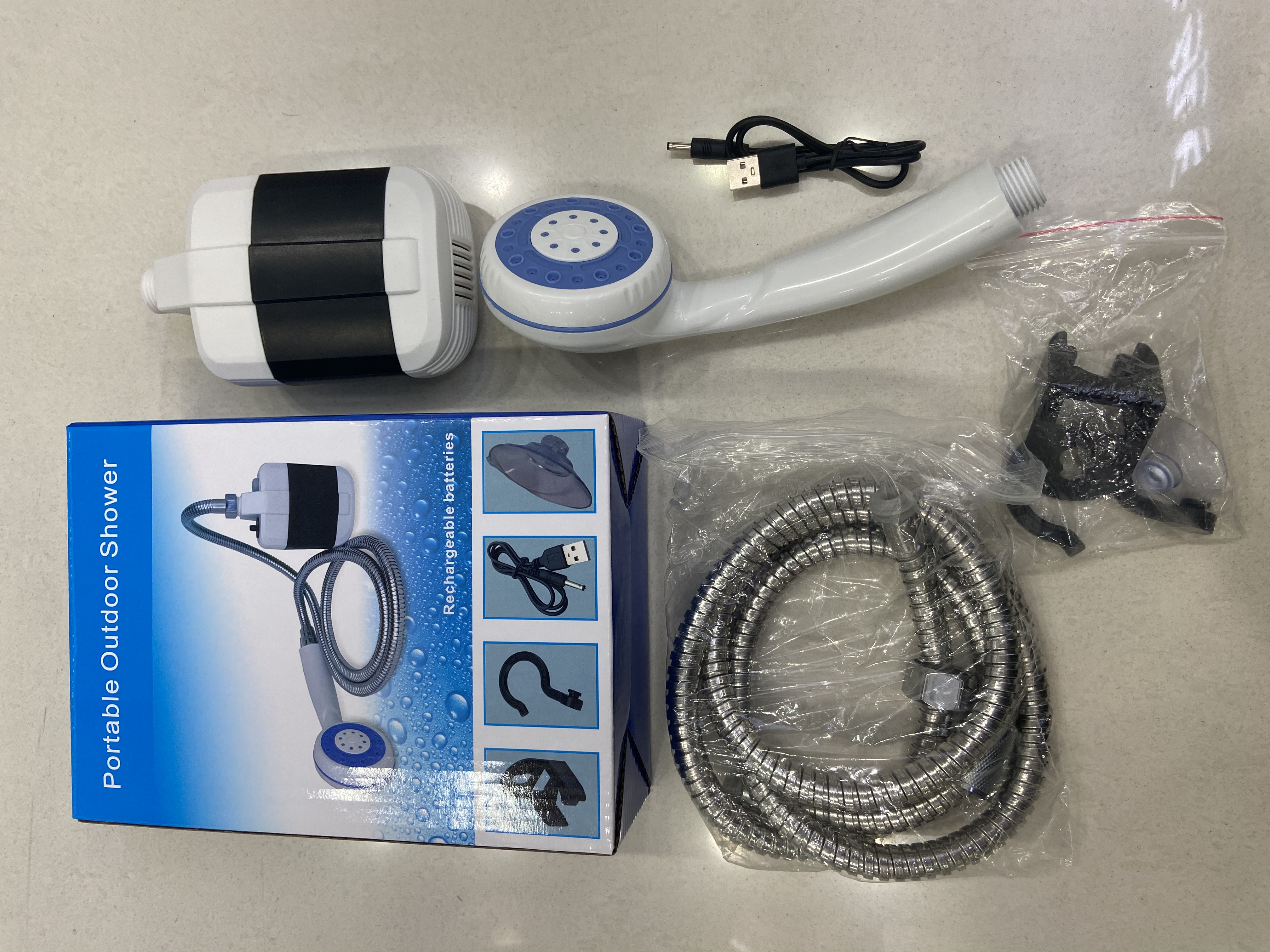 Rechargeable electric shower