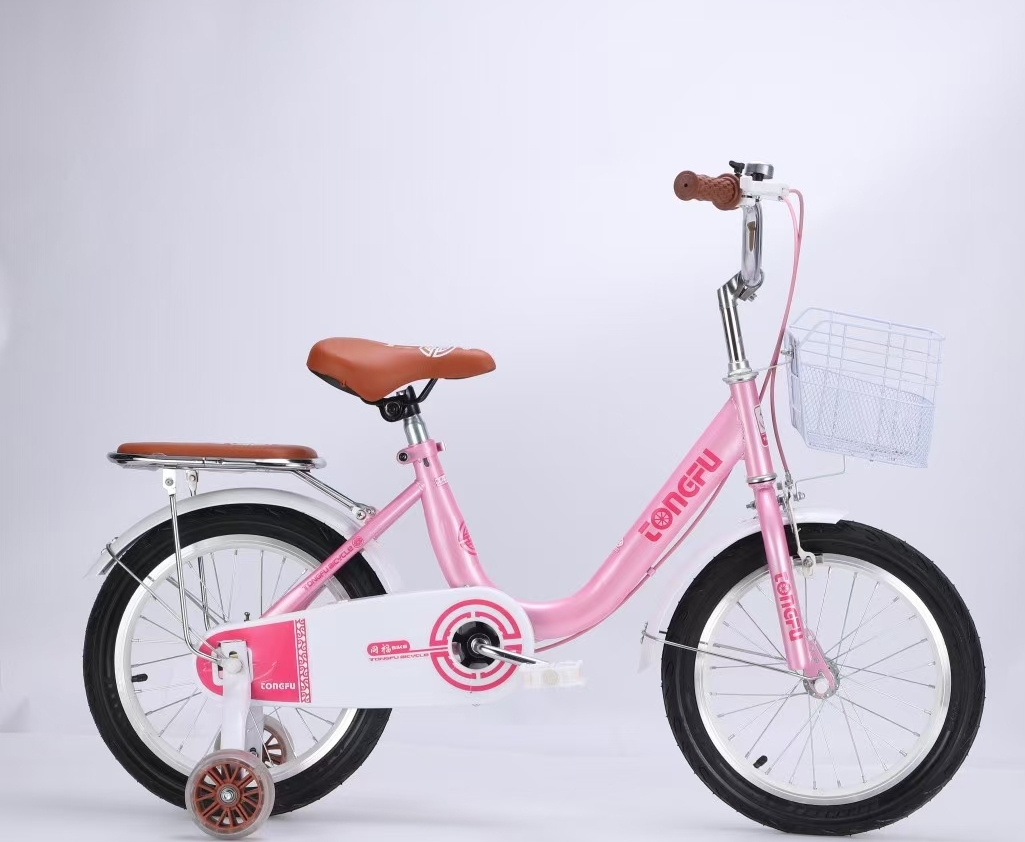 Children bicycle Meixin Princess 12 inch to 18 inch pearl alloy paint bearing central shaft electroplated goose head handlebar aluminum ring widened Hummer wheel welcome new and old customers to customize. full figure