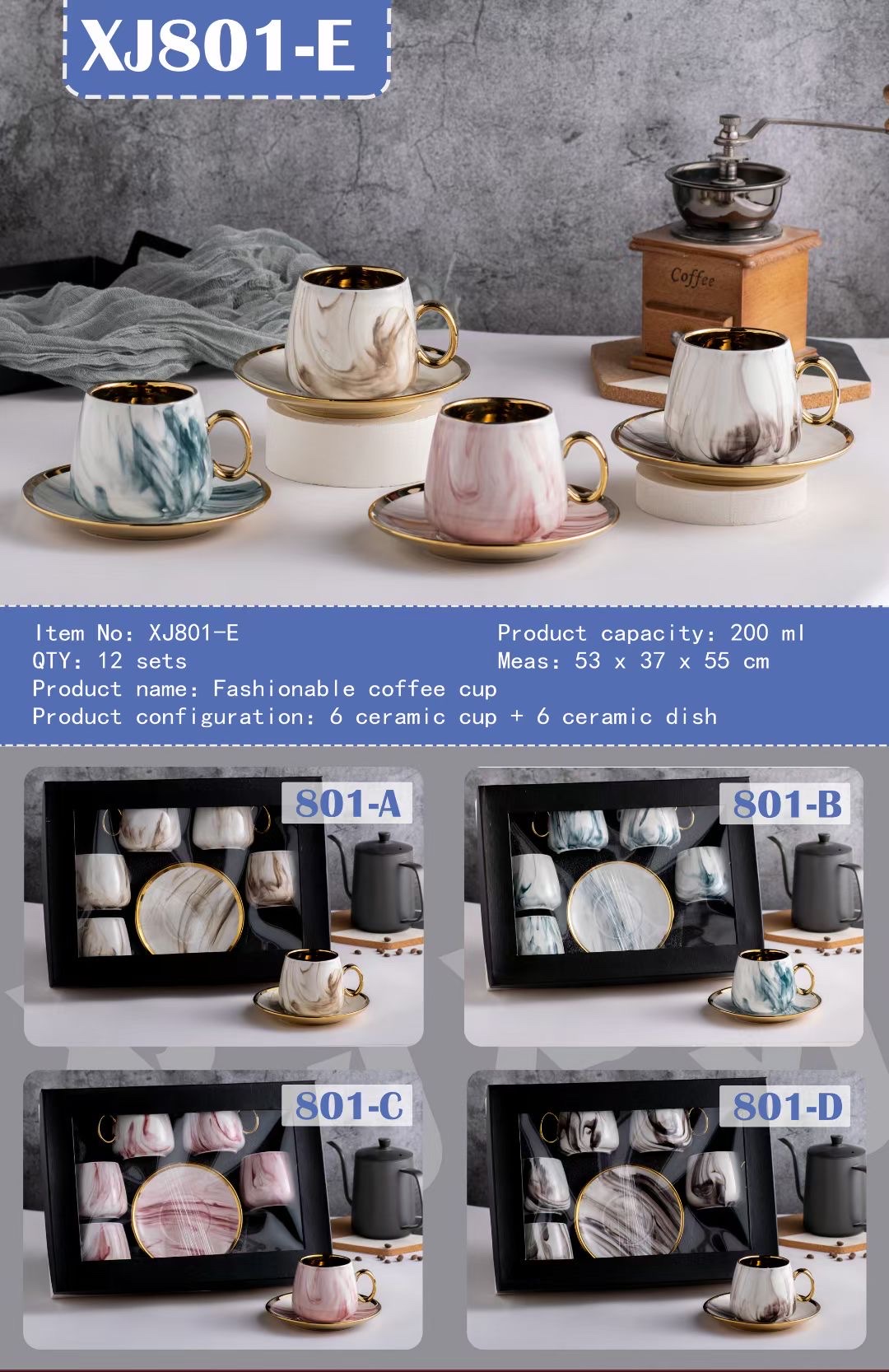 Espresso Cup And Saucer Set Item Picture