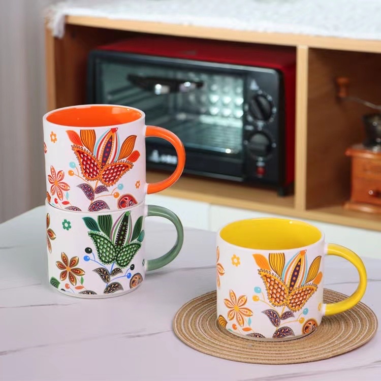 Hand-Colored Harvest Cup