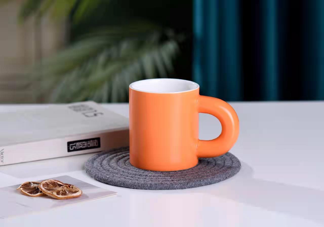 Ceramic Cup With Large Handle