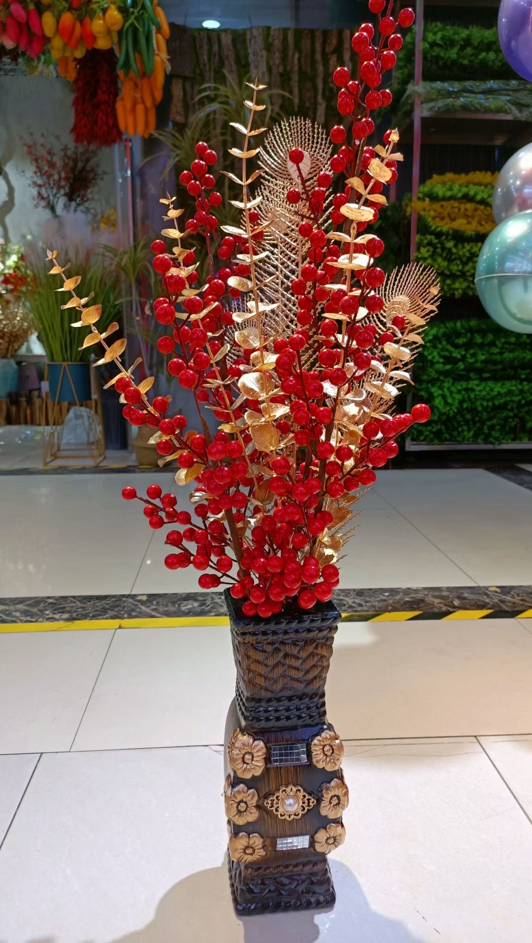 Low temperature vase archaize vase paint color vase Worship Buddha vase 8 inch vase 111