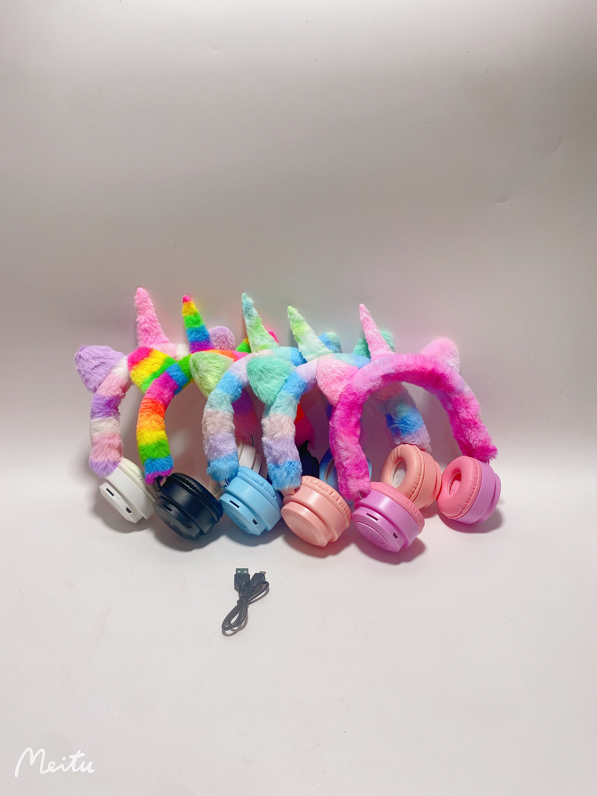 Plush Unicorn Wireless Bluetooth Headset Gift Cartoon Headphones Specification drawing