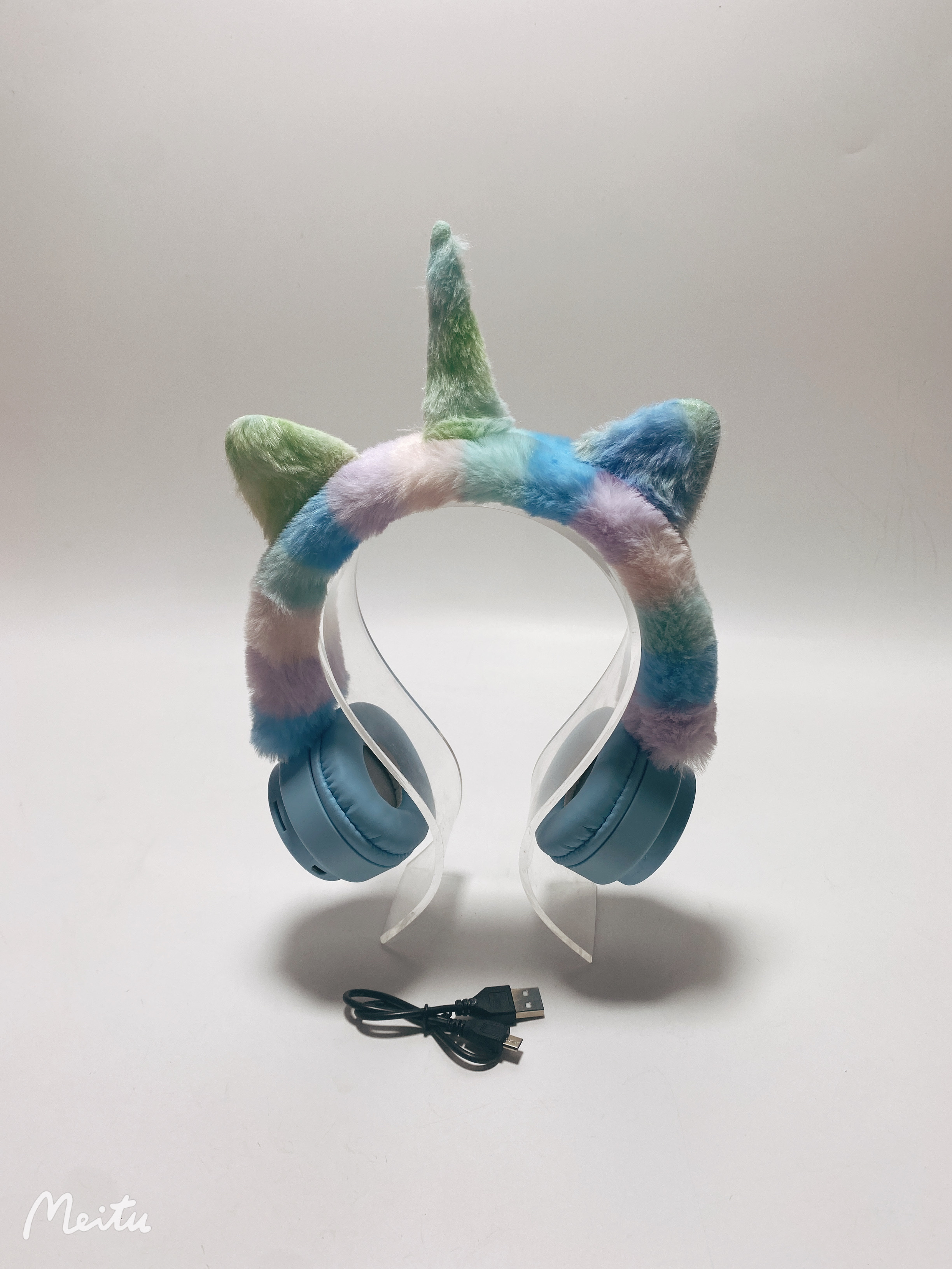 Plush Unicorn Wireless Bluetooth Headset Gift Cartoon Headphones details Picture