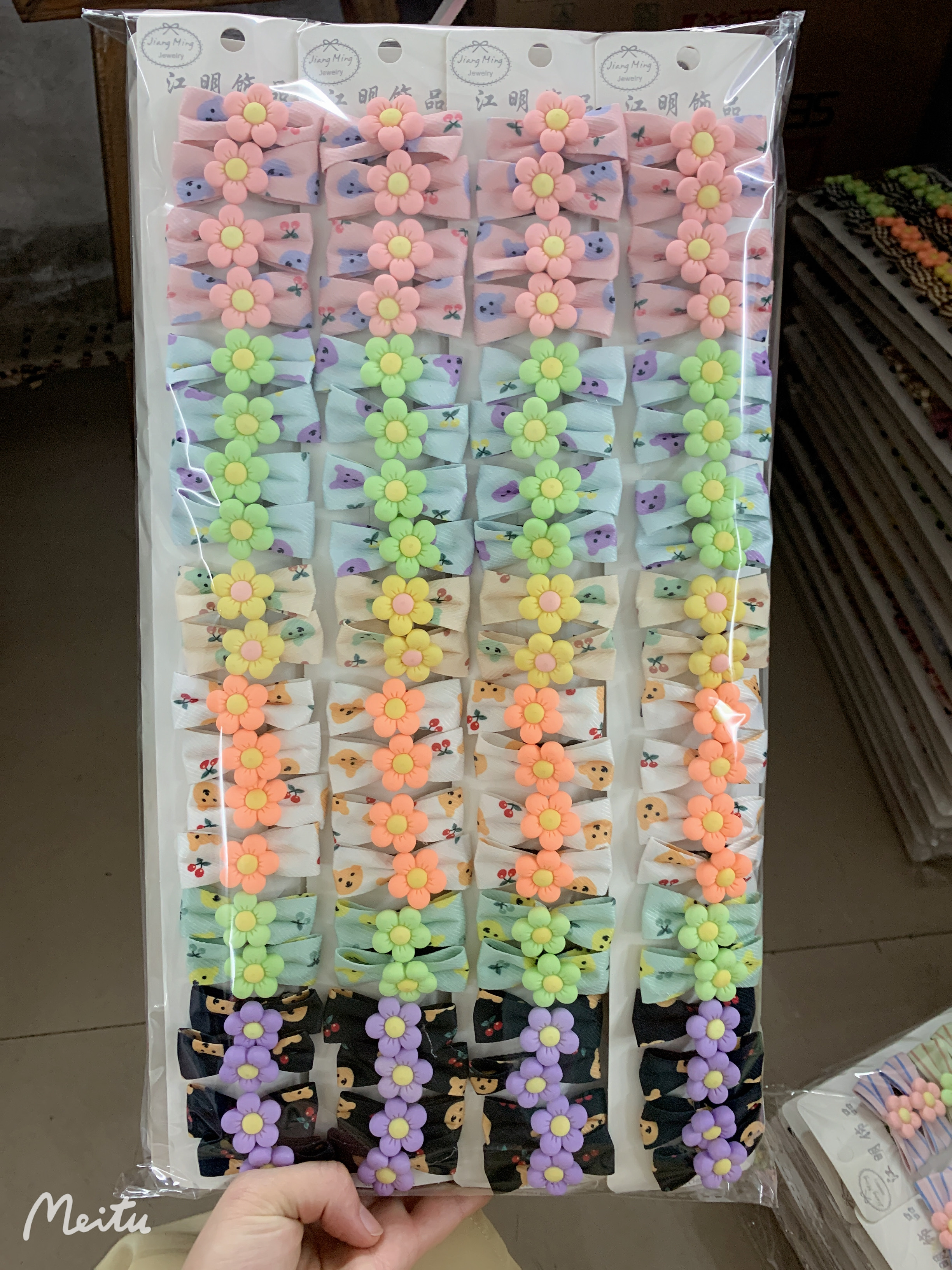 Korean fabric duck beak clip Korean fabric bow hair clip top clip edge clip bangs clip 20220319034