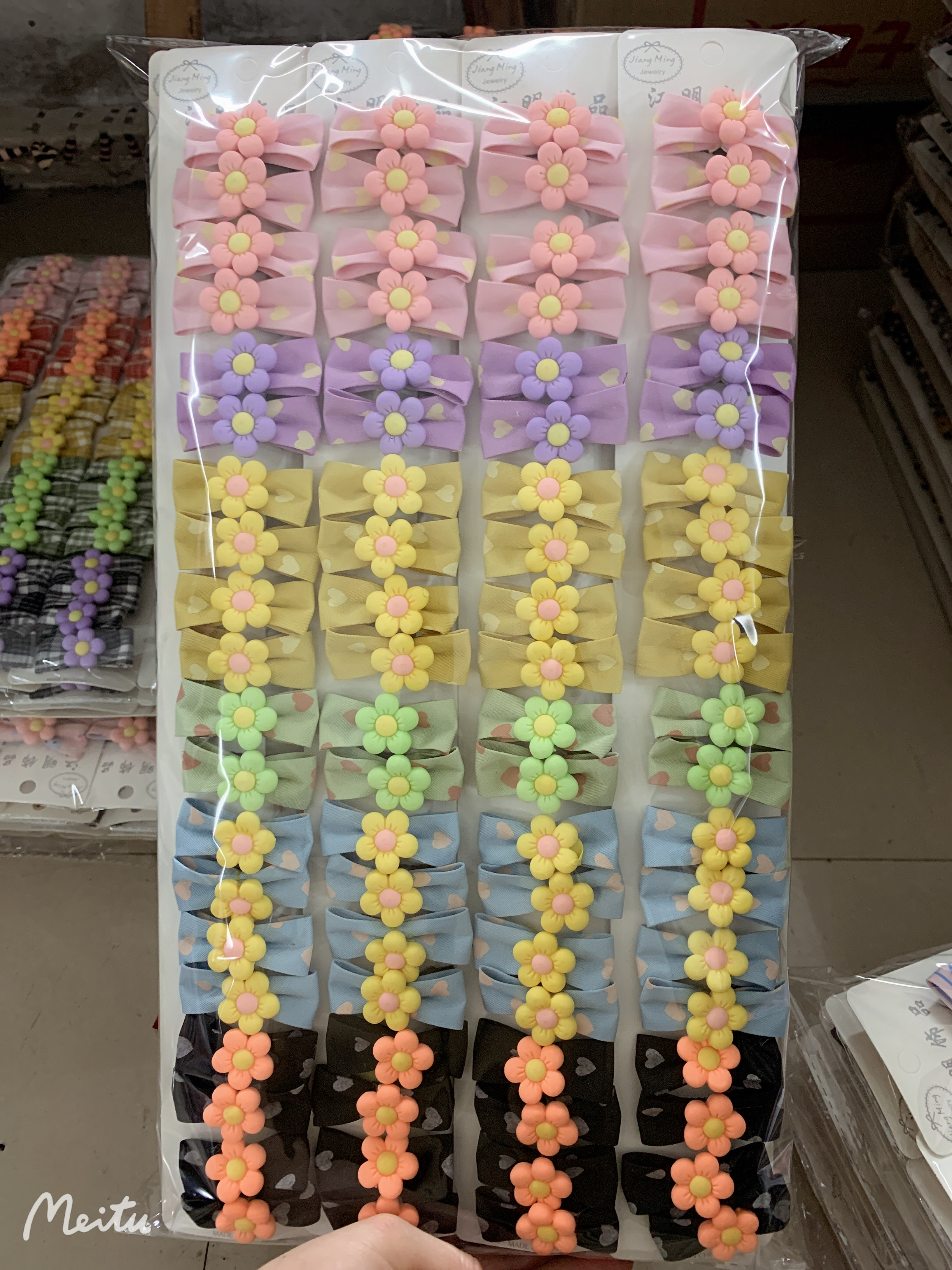 Korean fabric duck beak clip Korean fabric bow hair clip top clip edge clip bangs clip 20220319025