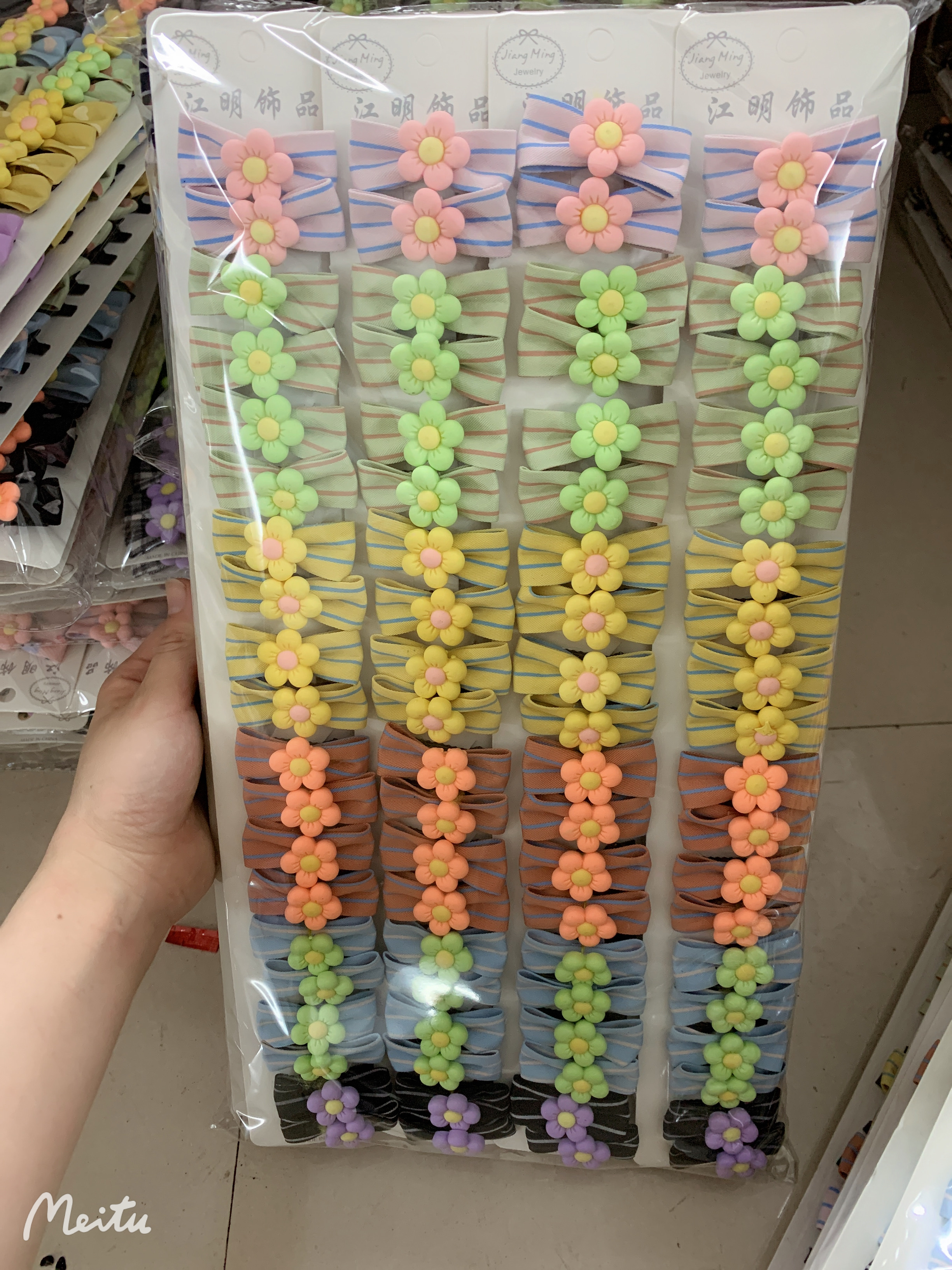 Korean fabric duck beak clip Korean fabric bow hair clip top clip edge clip bangs clip 20220319029