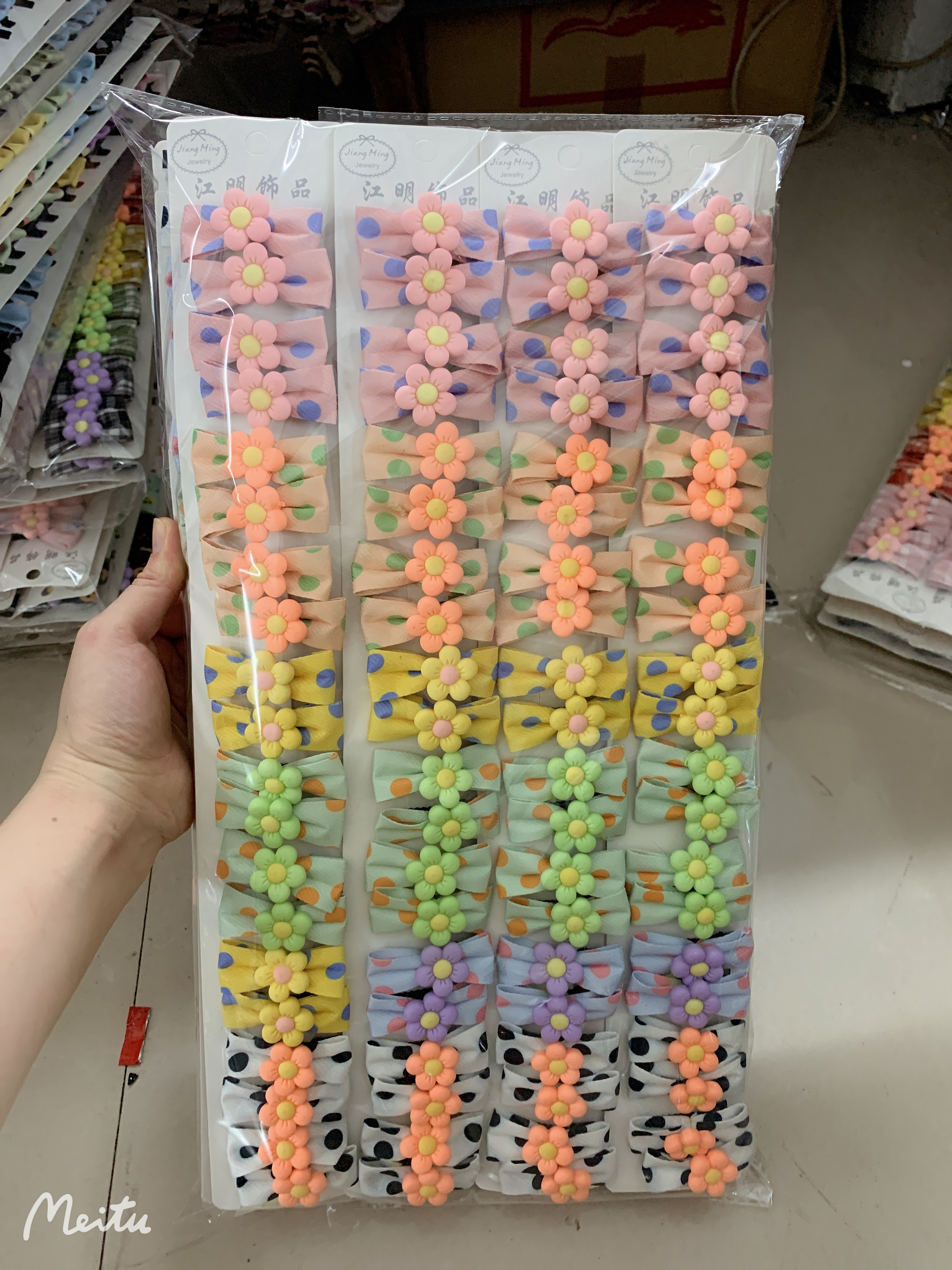 Korean fabric duck beak clip Korean fabric bow hair clip top clip edge clip bangs clip 20220319022