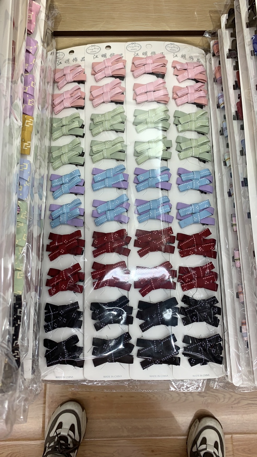 Korean fabric duck beak clip Korean fabric bow hairpin top clip fringe clip 2022032118