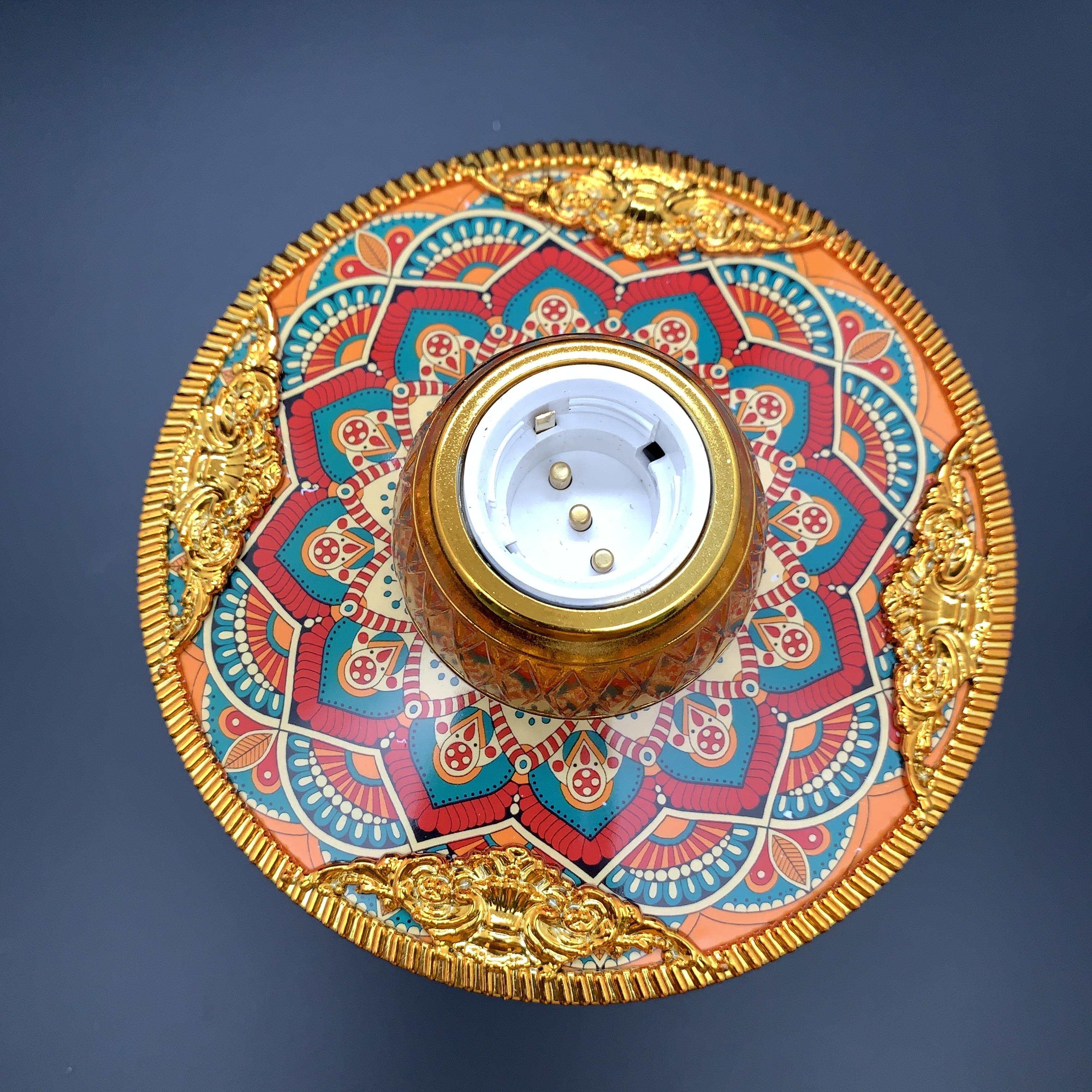 Foreign trade E27/B22 color electroplating lamp plate water transfer/heat transfer thumbnail