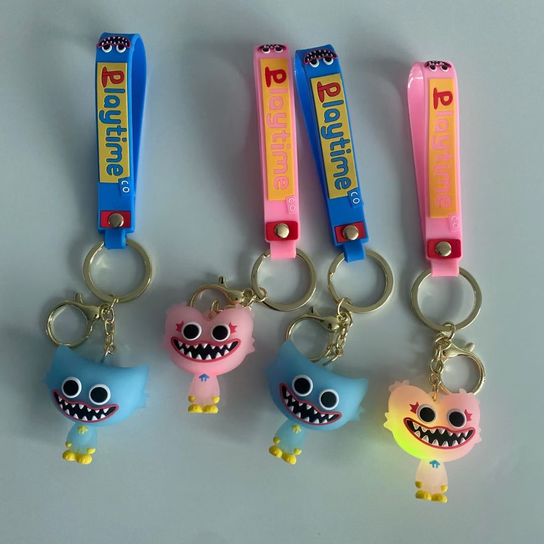 Keychain, video game and leather cord New model, three-piece set, series of sewn 2