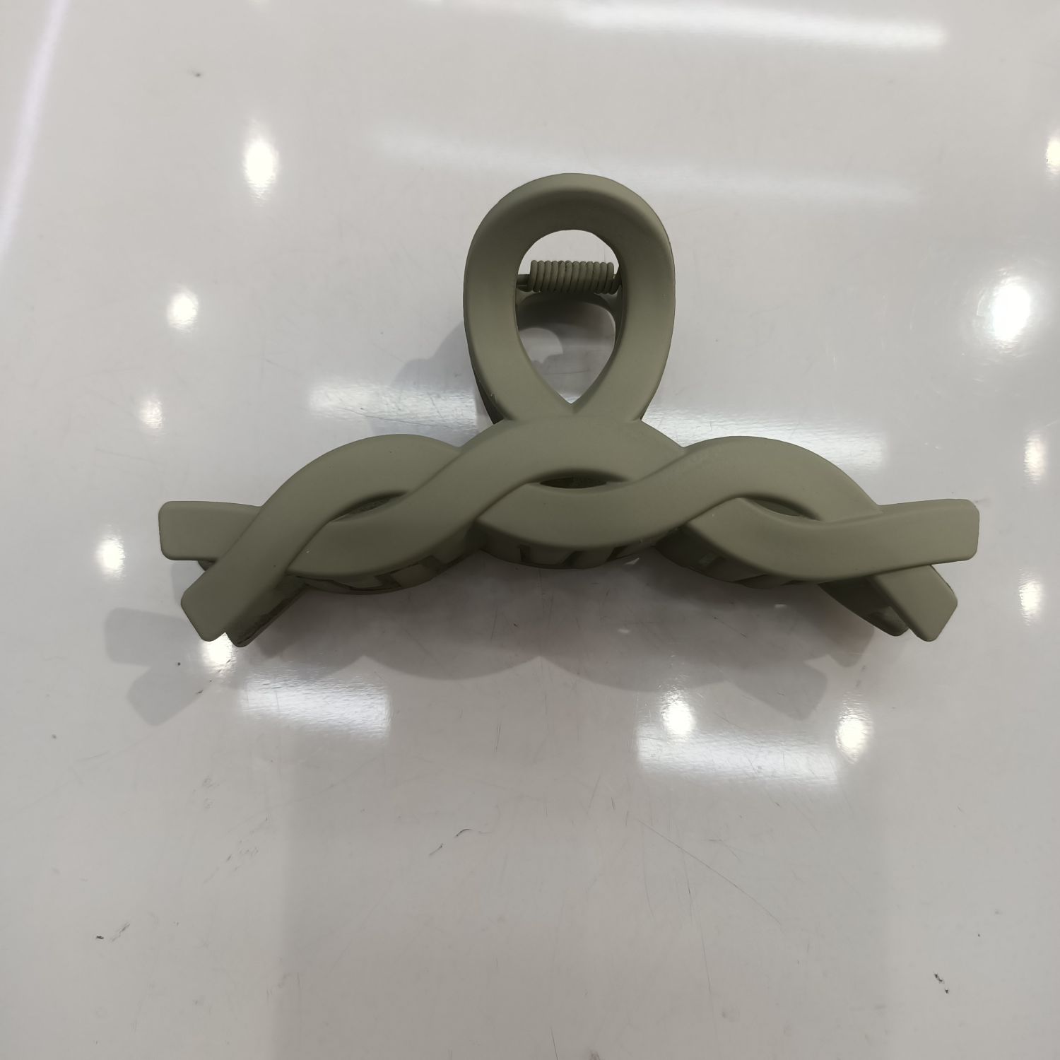 Korean version fashion new simple foreign style girl plastic grab purple 4579 Tingting jewelry thumbnail