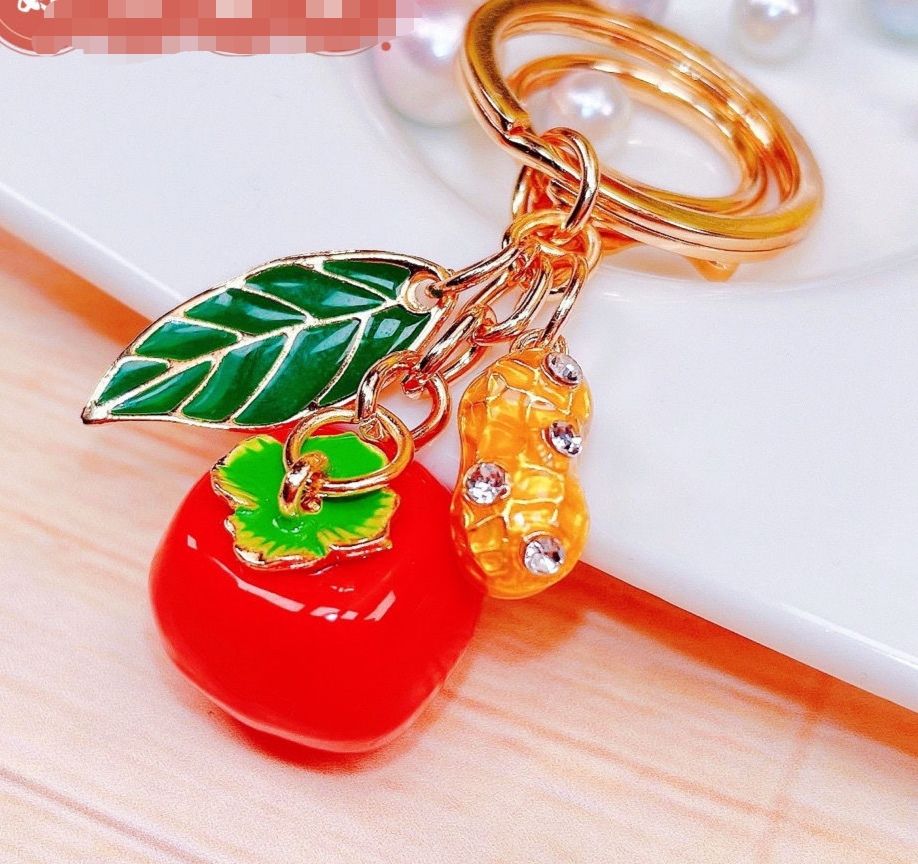 Alloy Apple keychain 3 piece set series mixed 2