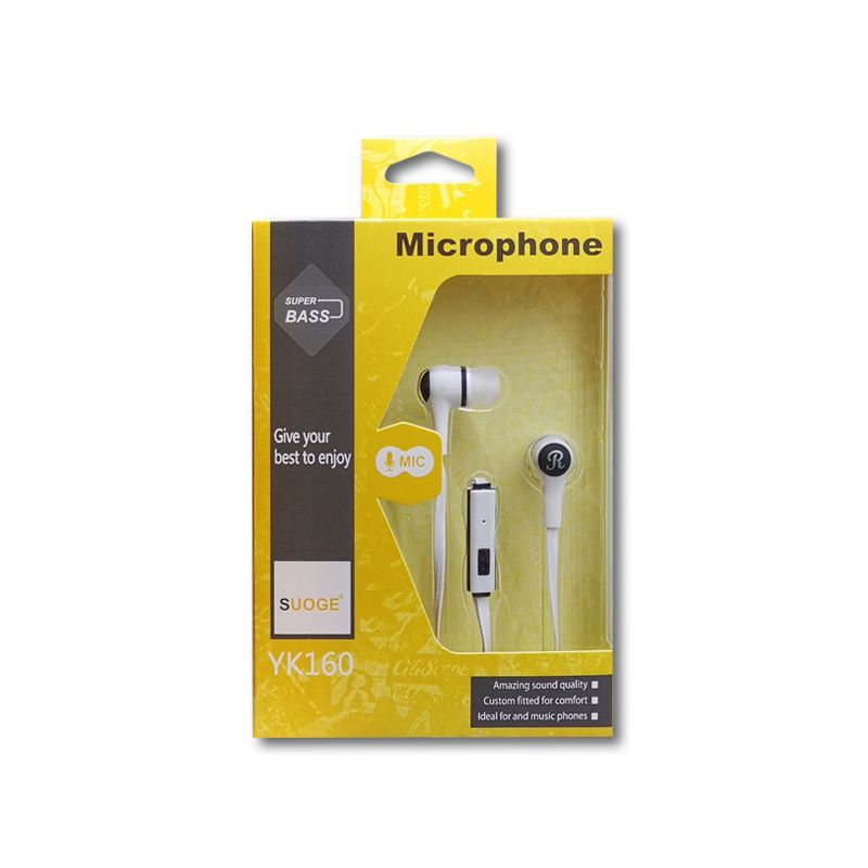 Sogo Brand Headphones, Sg-160 Mobile Phone Headphones, Earbuds, Ear Label, Ear Cable, Wired Headphones, Headphones With Label Application Scenario