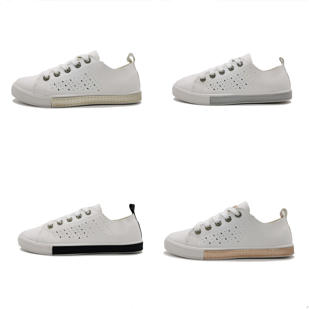 New Fashionable Sneakers, Women's Flat Casual Shoes, Breathable White Sneakers details Picture