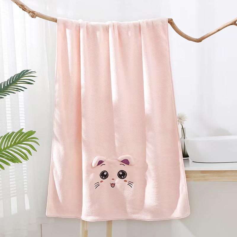 Yiwu Good Goods Floating Yang Towel Coral Velvet Absorbent Cartoon Towel Application Scenario