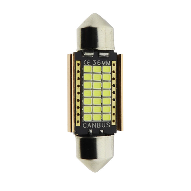 Canbus Decodes 2016 Dual Pointed Lights C5w 36Mm 31Mm 41Mm Automotive Led Roof Lights Specification drawing