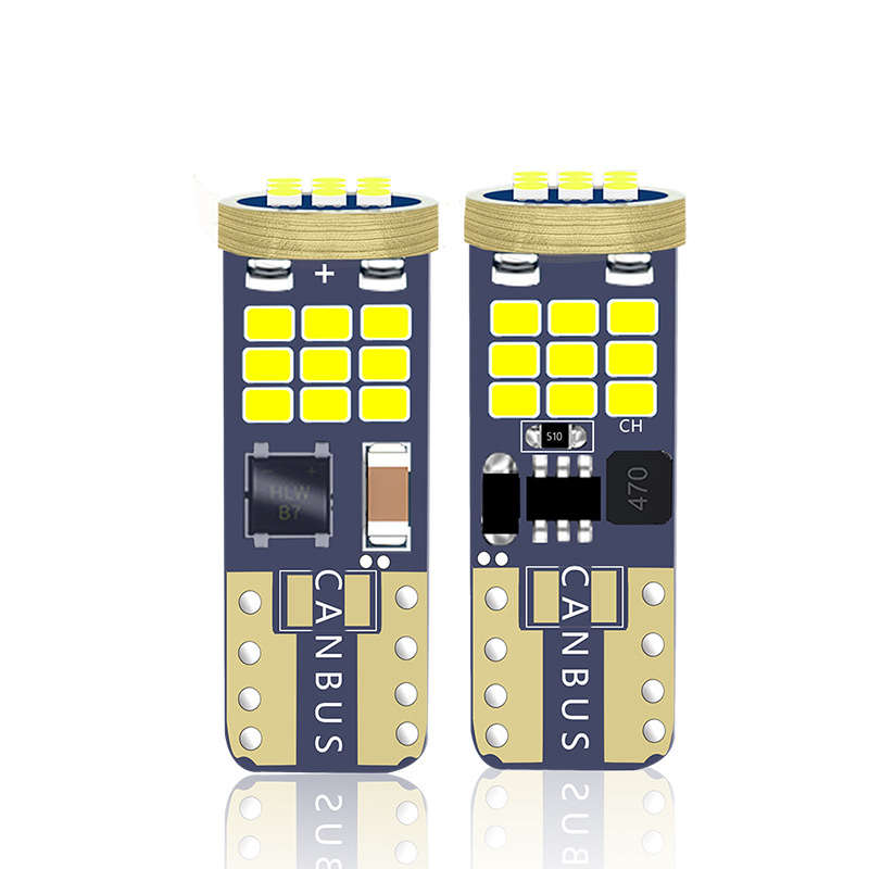 New Car Led T10 Width Light 2016-27Smd Decode Wide Pressure Running Light Reading Light Specification drawing