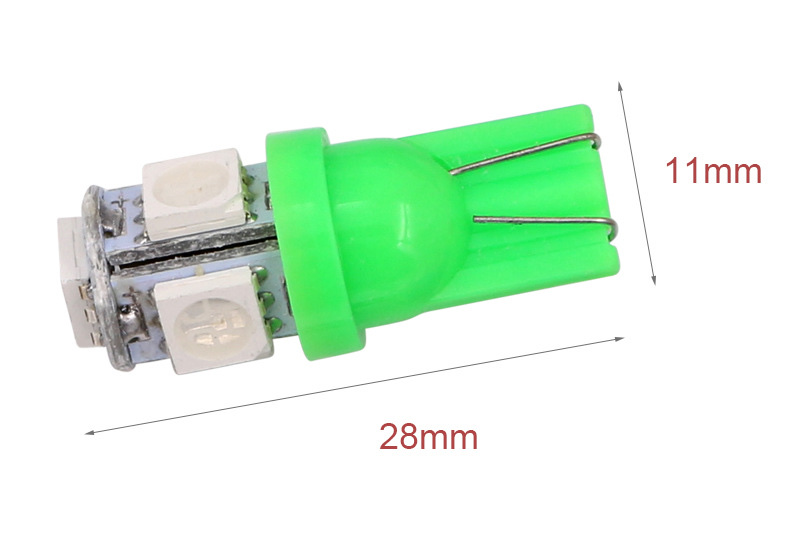Car Light Bulb T10 5050 5Smd 5W5 Wide Light License Plate Light Motorcycle Steering Led 12V Headlight 1 Specification drawing