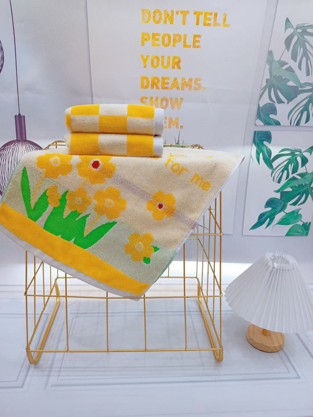 Yiwu Good Goods Floating Yang Absorption Pure Cotton Water Towel Sun Flower Washed The Towel Application Scenario