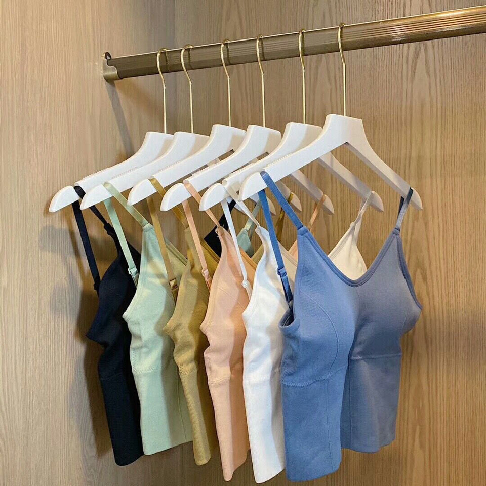 The same U-shaped beautiful top with a halter top and no underwire as the Internet celebrity Kaka, wrapped around a bra, gathered as a base layer sports bra for women details Picture