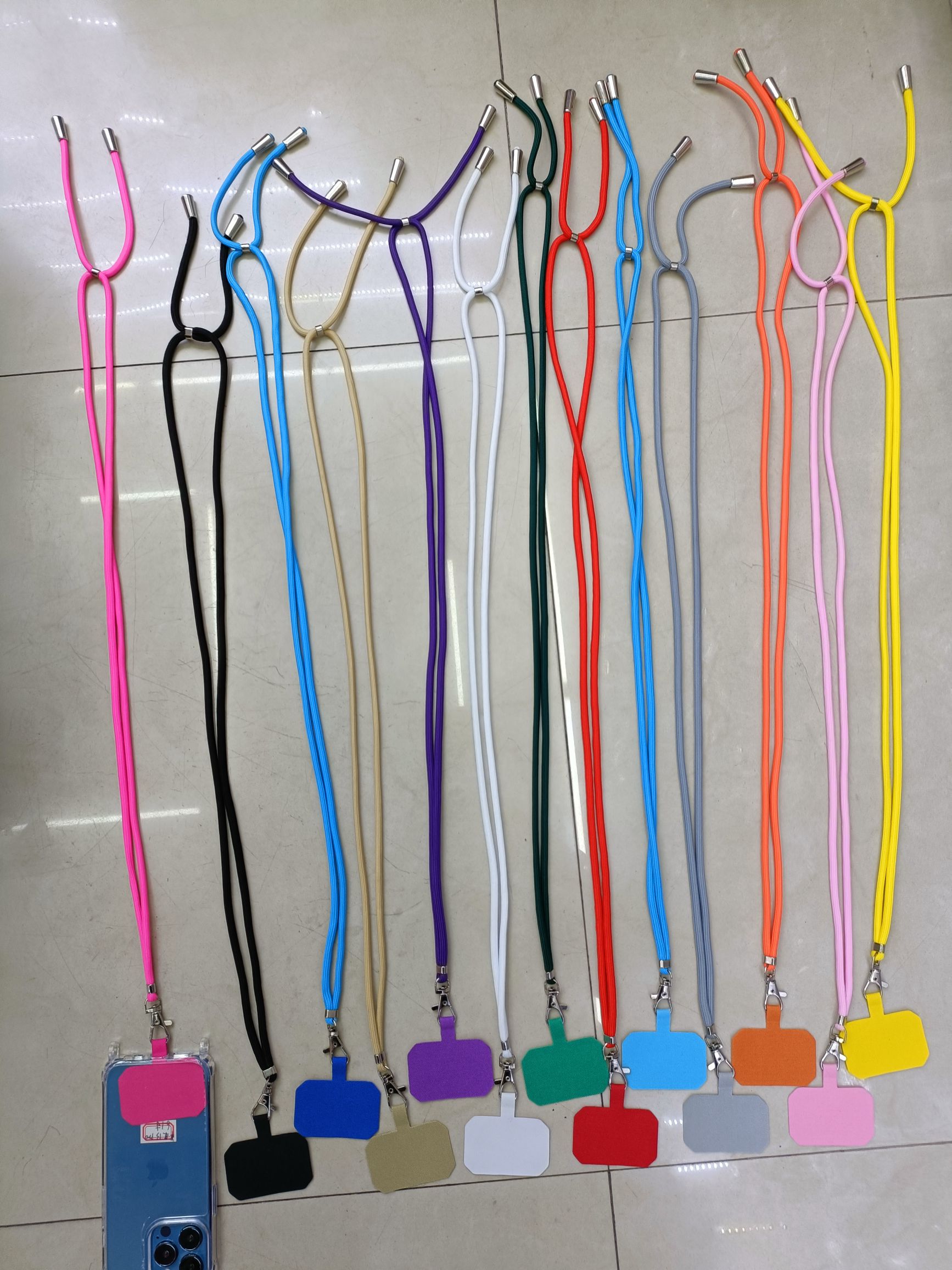 Cloth card phone lanyard rope adjustable length