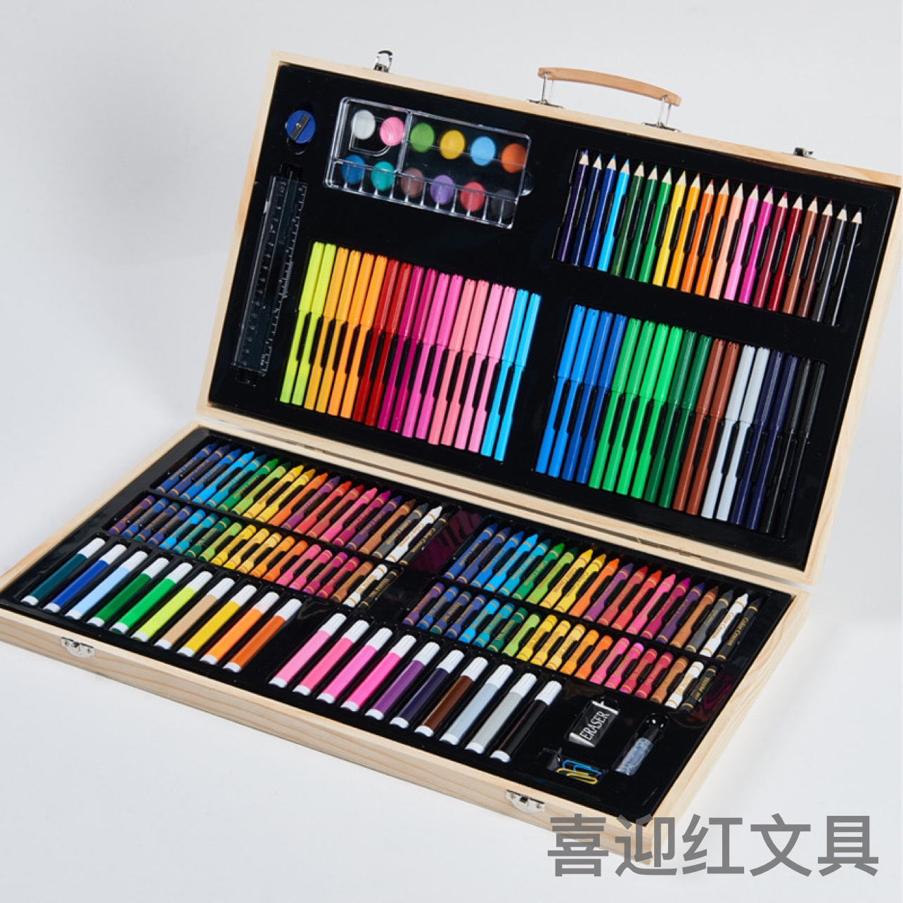 Explosive Russian 220-Piece Painting Set Art Painting Training Children's Prizes Can Be Customized Logo details Picture
