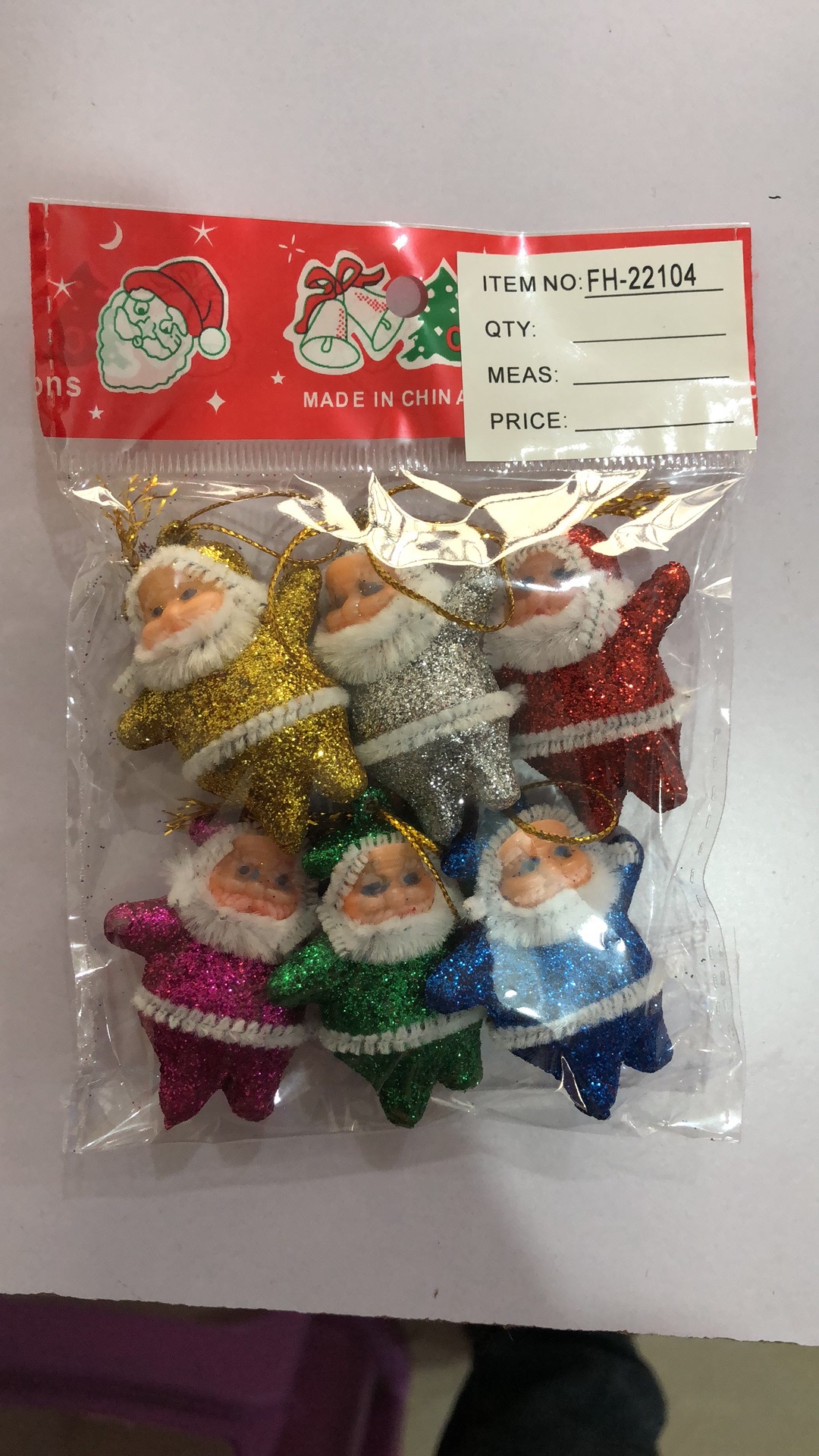 Little Golden Santa Can Be Hung On The Christmas Tree