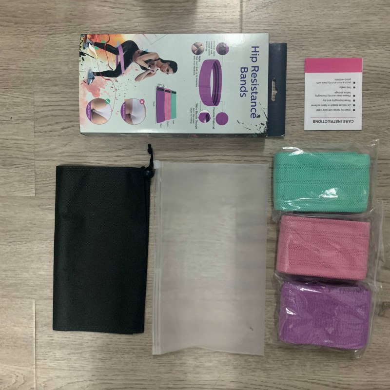 Cross border silica gel yoga tension belt fitness resistance ring training belt squat buttock elastic ring for men and women Item Picture