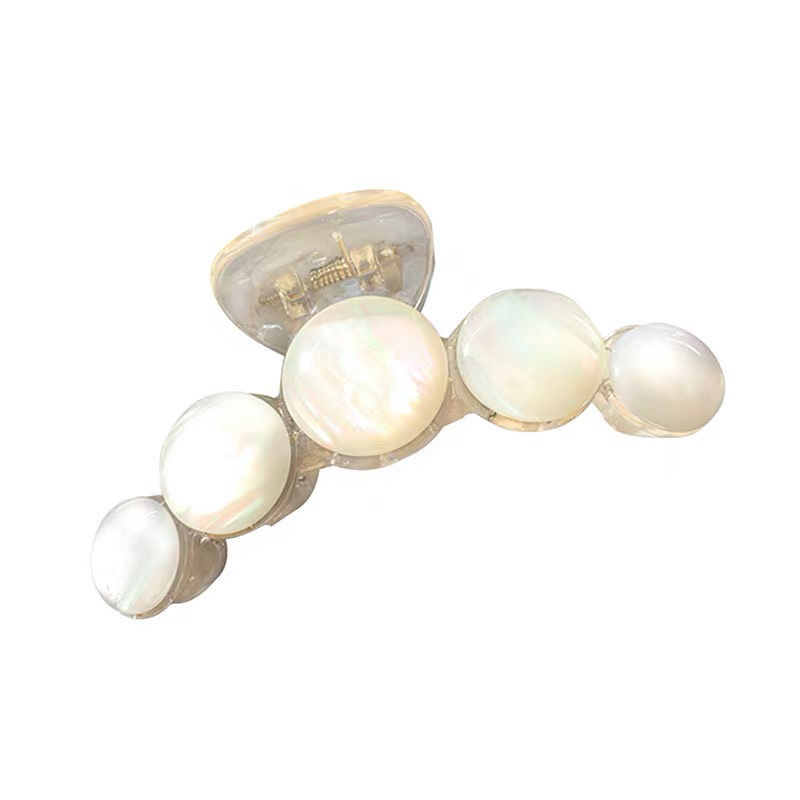 Net red temperament bath hairpin grasping clip female large hair grasping amount black simple back head pan hair clip headdress Specification drawing