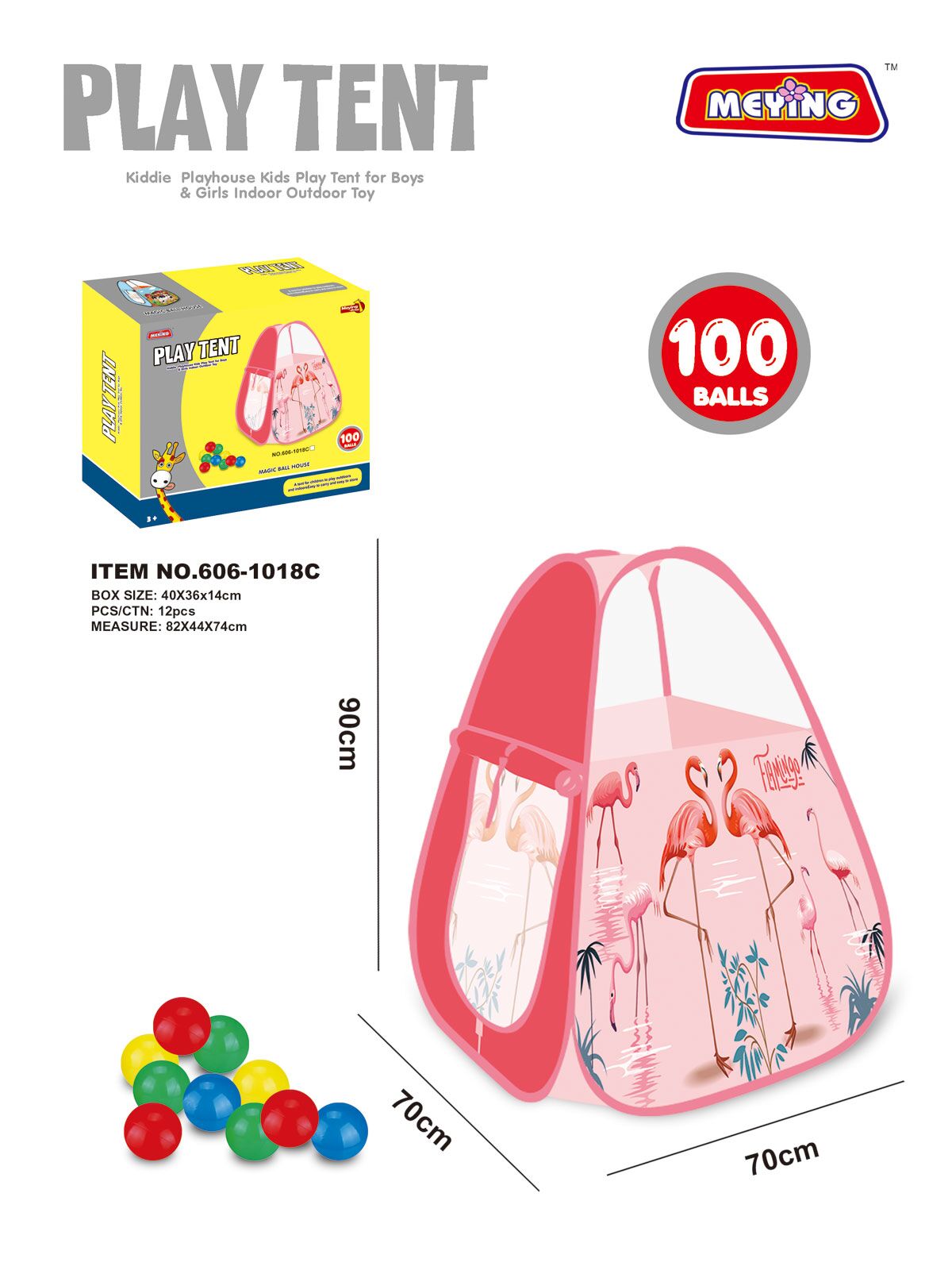 Children's tent with ocean balls
