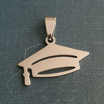 European Bose Hat Titanium steel necklace Stainless steel pendant accessories DIY jewelry accessories