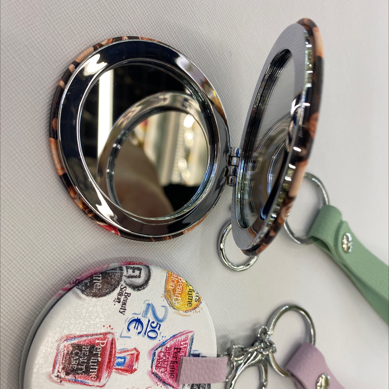 Dimes Craft Leather Mirror A-212 Craft Gift Festival Present Specification drawing