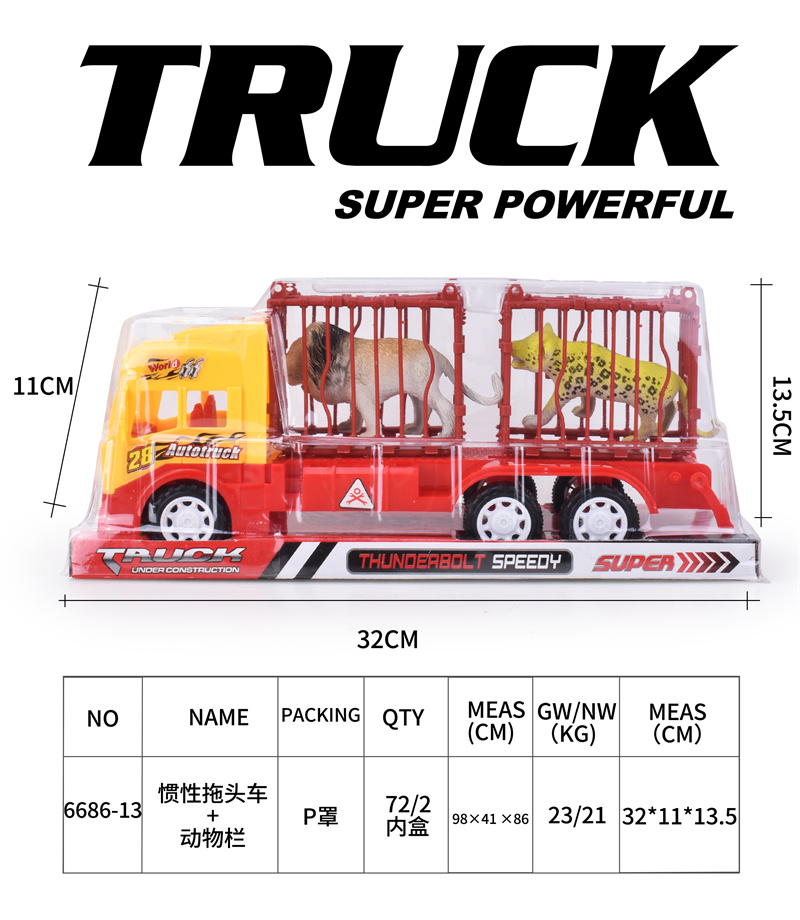 Inertia tractor + animal enclosure
