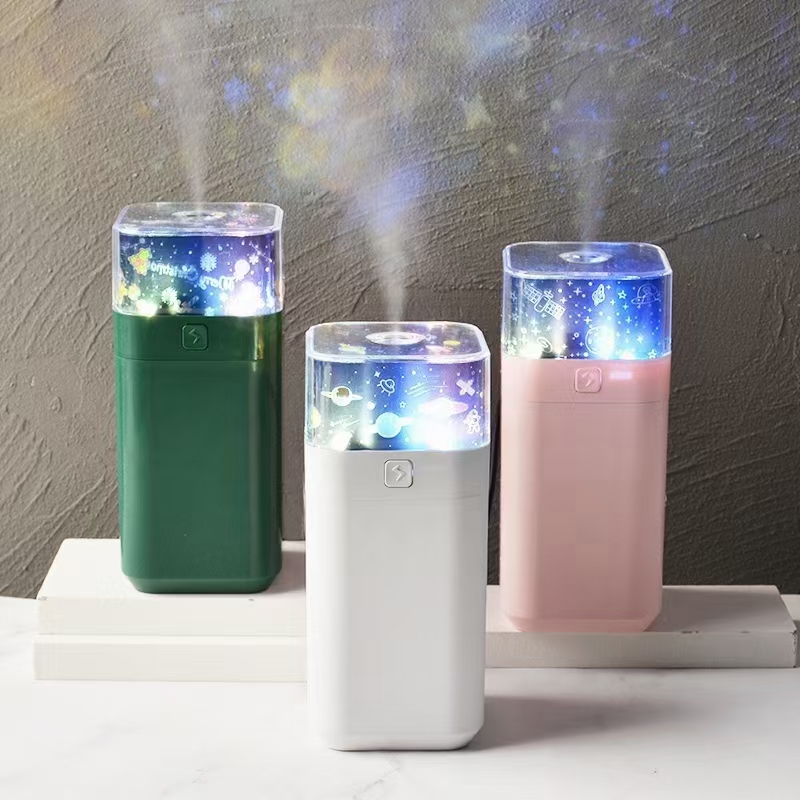 Projection humidifier atomization USB car air purification night light starry sky mute home thumbnail