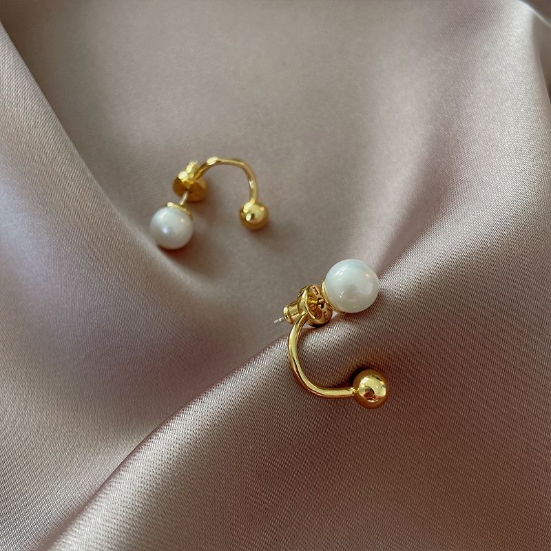 Earrings women new pearl earrings niche design high sense earrings Cool earrings beads earrings