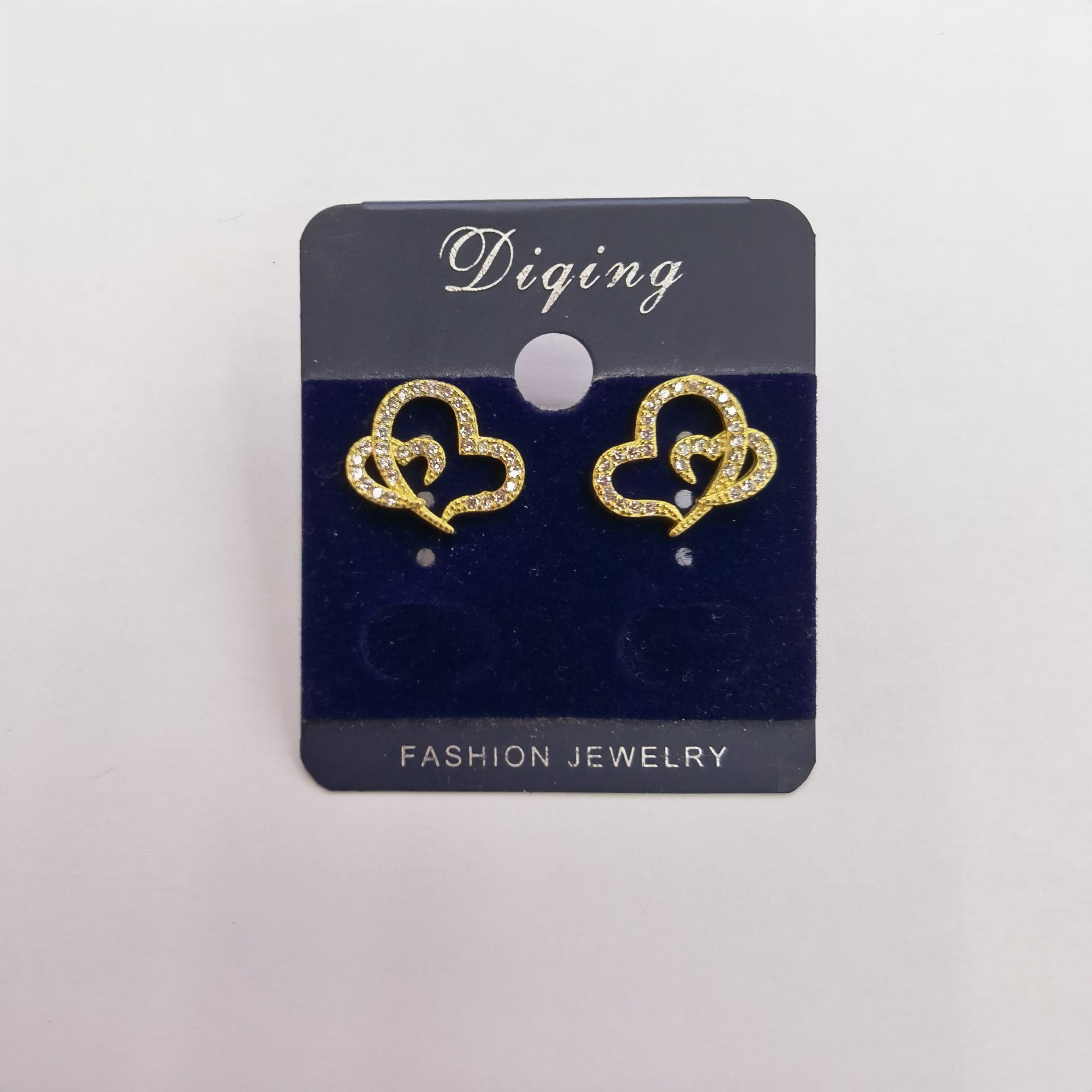 925 silver needle earrings pure copper inlaid with white zircon fashion Korean version 13846 Application Scenario