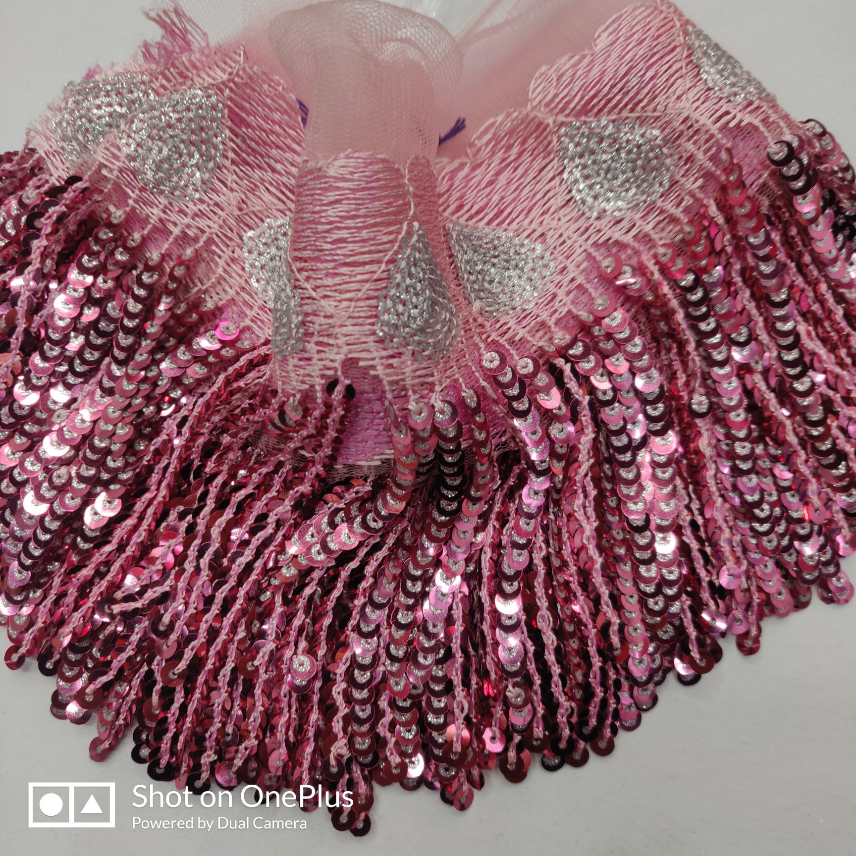 Drop Glitter Fringe Specification drawing