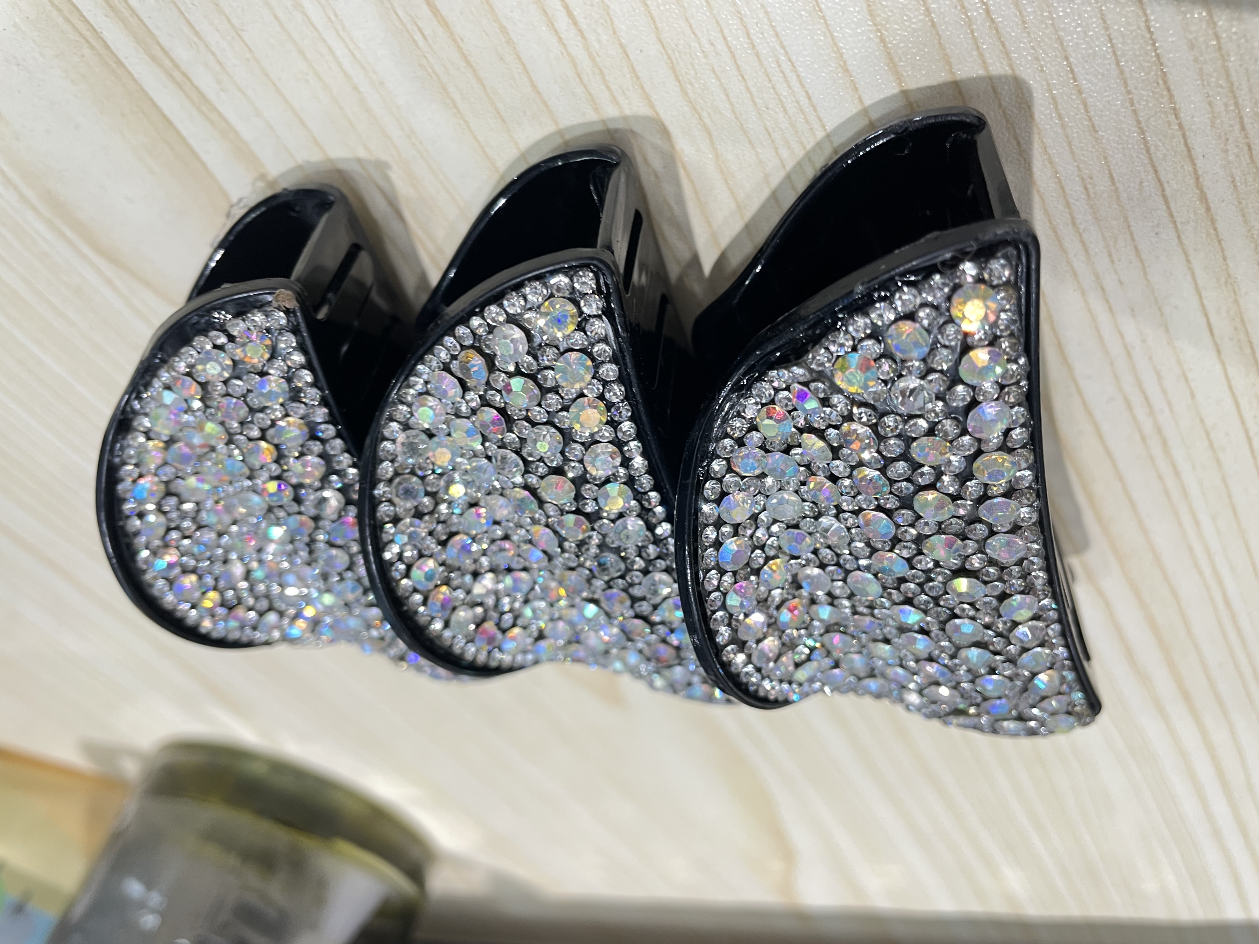 Temperament pan hair clip big size with drill hair accessories grasp clip water drill thick hair weight headdress mom back of the head hair clip Specification drawing