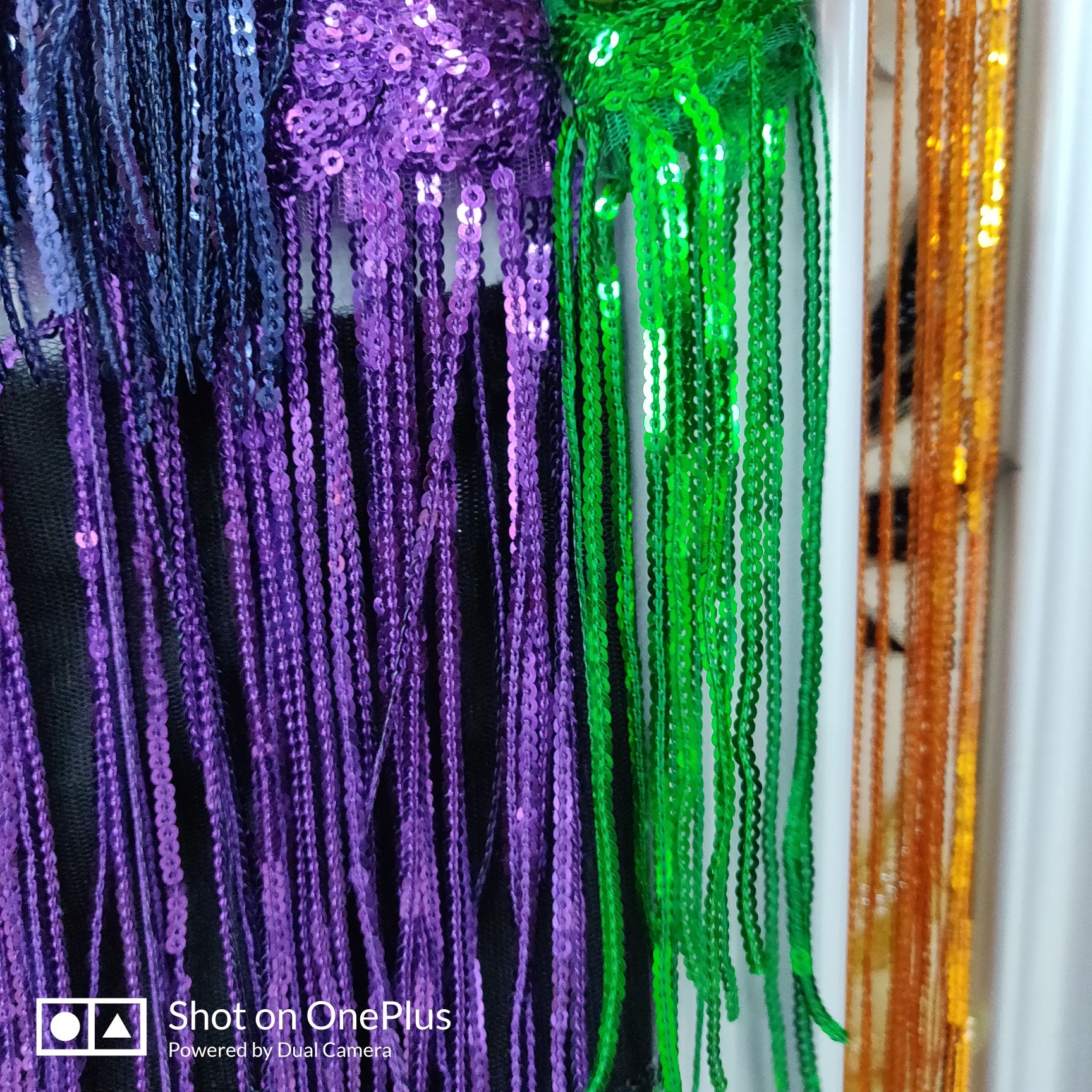 Accessories Knitted Glitter Embroidery Barcode Fringe Specification drawing