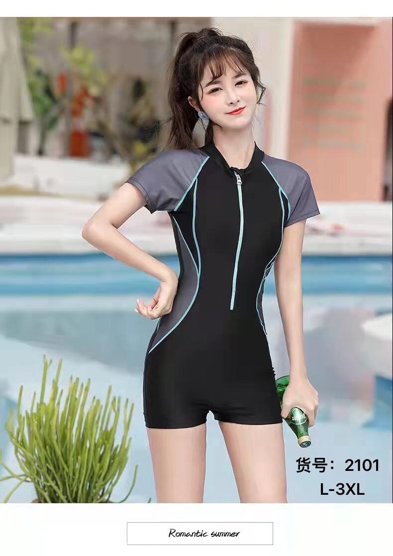 2022 new Gulangyu slim one-piece sports swimsuit, manufacturers direct wholesale thumbnail